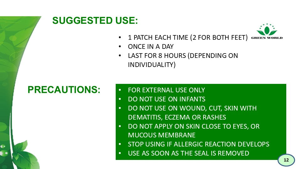 Green World Magic Detoxin Pad – Refresh & Revitalize